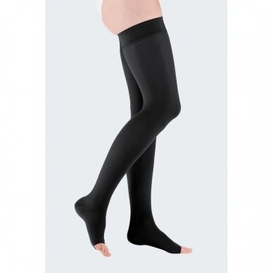 Compression socks Mediven Elegance thigh-length stocking with open toes 8