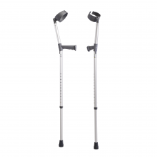 Elbow crutches with lower adjustment