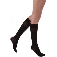 JOBST Ultrasheer kompresinės kojinės iki kelių uždarais pirštų galais, juodos