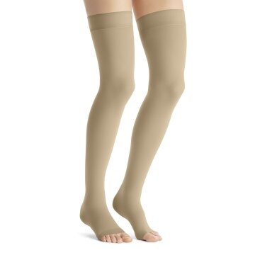 JOBST Opaque thigh-length stocking with open toes JOBST Opaque thigh-length stocking with open toes