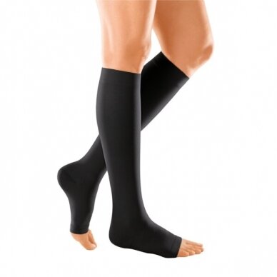 Compression socks DUOMED below-knee stocking with open toes