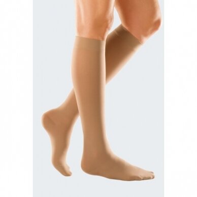Kompresinės DUOMED kojinės iki kelių, uždarais pirštų galais, trumpesnis modelis