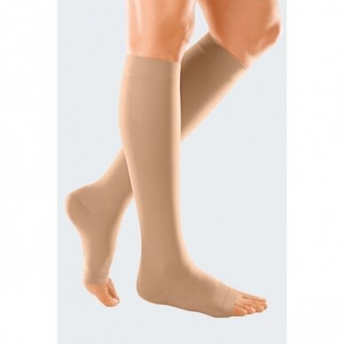 Compression socks DUOMED Smooth below-knee stocking with open toes