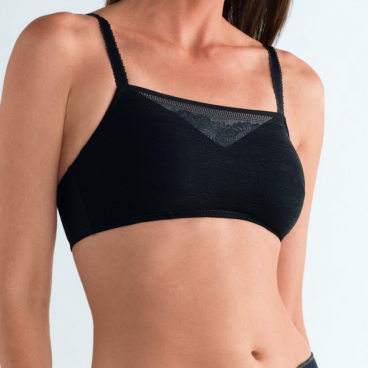 Amber Padded Wire-free Camisole Bra - Black Amber Padded Wire-free Camisole Bra - Black