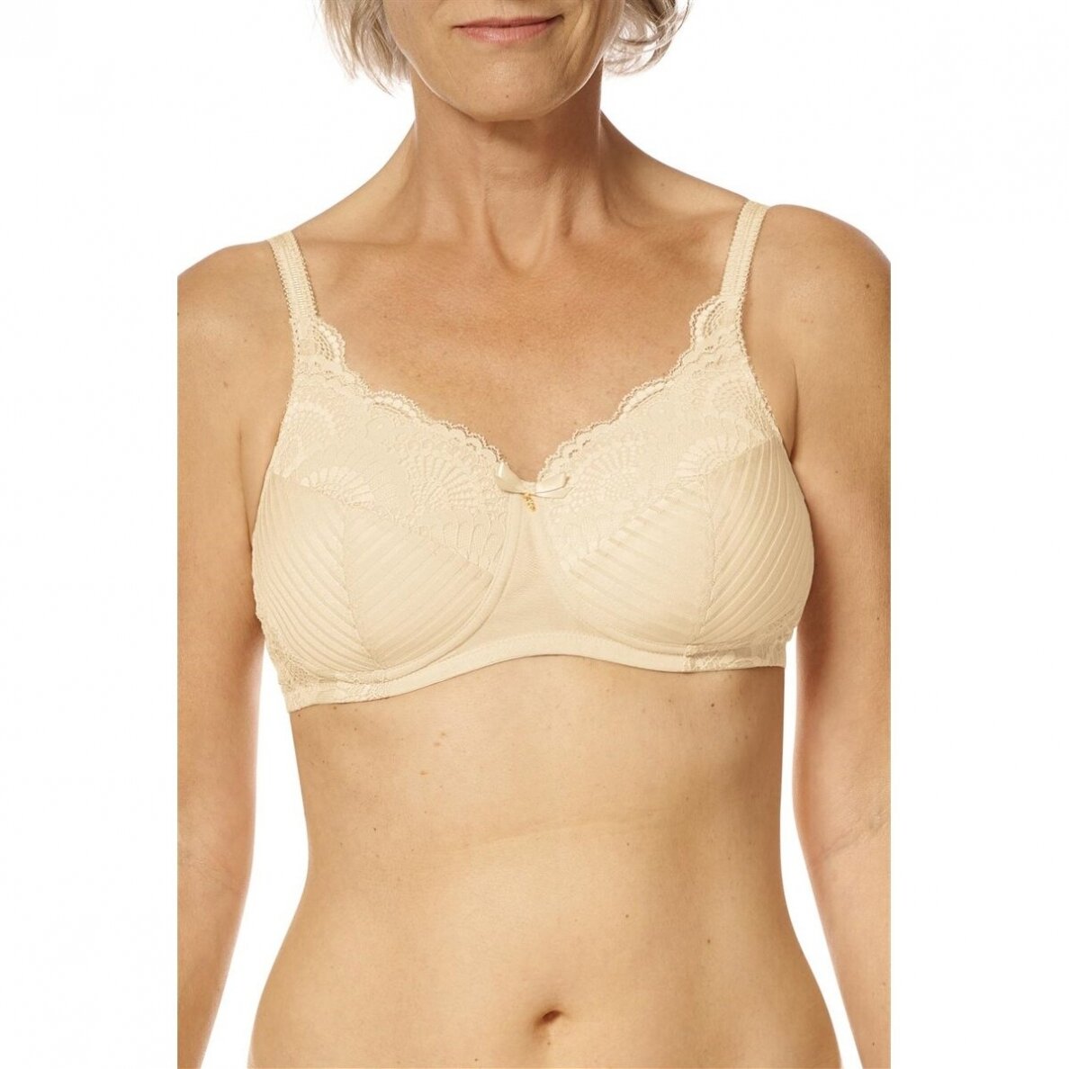 Karolina Non-wired Padded Bra - White / Light Sand (Kopija) 1 Karolina Non-wired Padded Bra - White / Light Sand (Kopija) 1