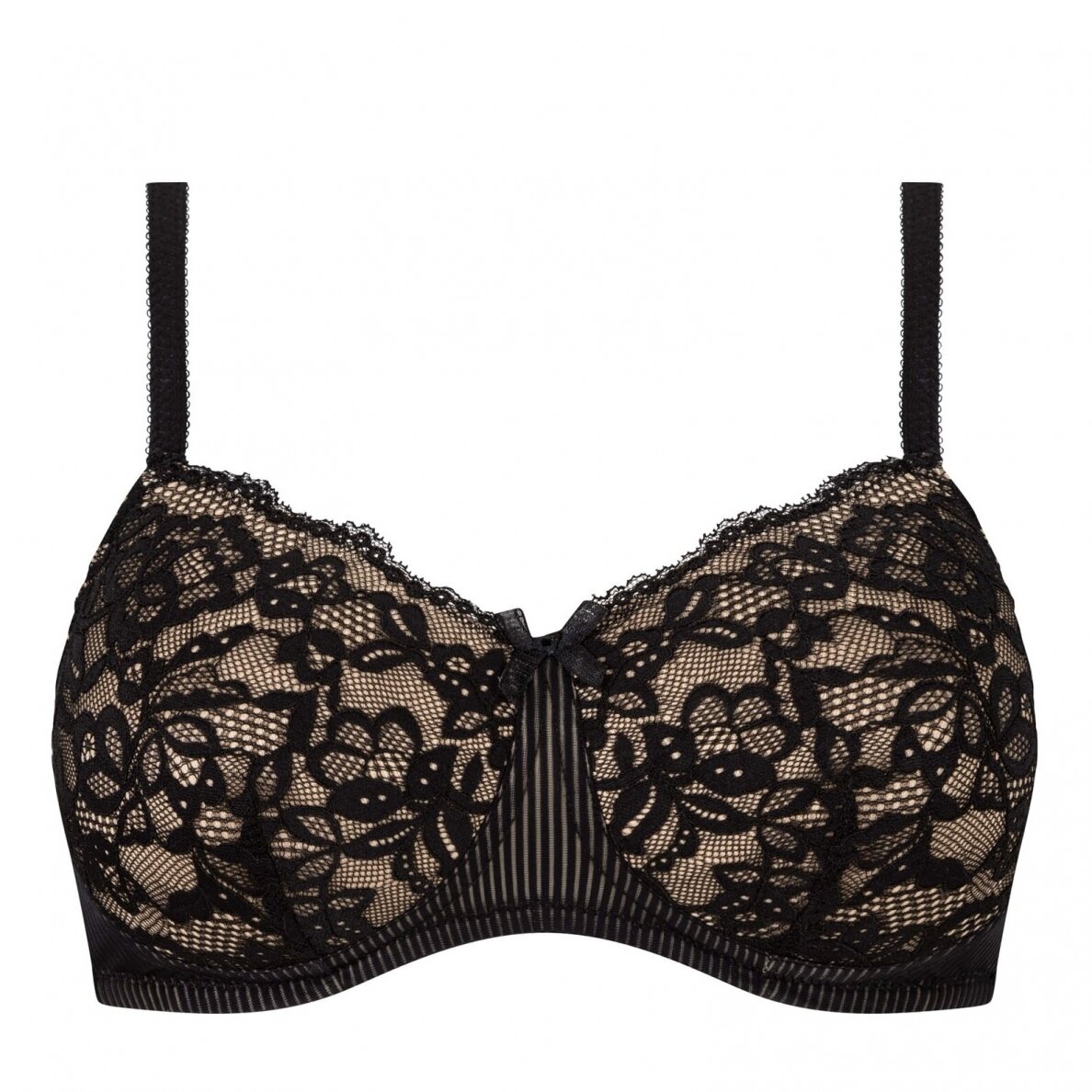 Kyra Padded Wire-Free Bra - Black/Light Nude 3