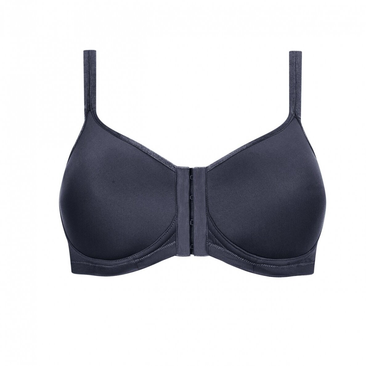 Mara Non-wired Front Closure Padded Bra - Dark Grey 2 Mara Non-wired Front Closure Padded Bra - Dark Grey 2