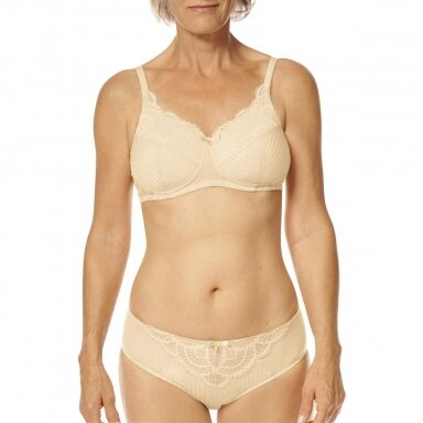 Karolina Non-wired Padded Bra - White / Light Sand (Kopija) Karolina Non-wired Padded Bra - White / Light Sand (Kopija)
