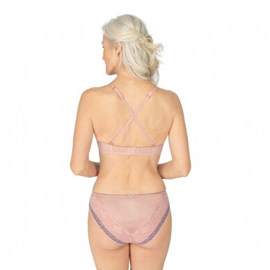 Cherish Padded Wire-Free Bra - Dreamy Pink/Light Grey 3 Cherish Padded Wire-Free Bra - Dreamy Pink/Light Grey 3