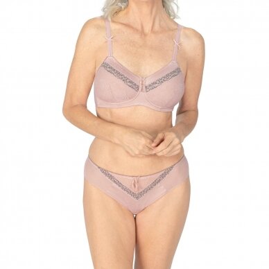Cherish Padded Wire-Free Bra - Dreamy Pink/Light Grey Cherish Padded Wire-Free Bra - Dreamy Pink/Light Grey
