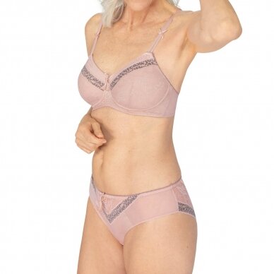 Cherish Padded Wire-Free Bra - Dreamy Pink/Light Grey 1 Cherish Padded Wire-Free Bra - Dreamy Pink/Light Grey 1