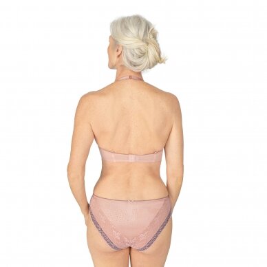 Cherish Padded Wire-Free Bra - Dreamy Pink/Light Grey 4 Cherish Padded Wire-Free Bra - Dreamy Pink/Light Grey 4