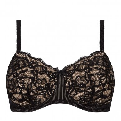 Kyra Padded Wire-Free Bra - Black/Light Nude 3