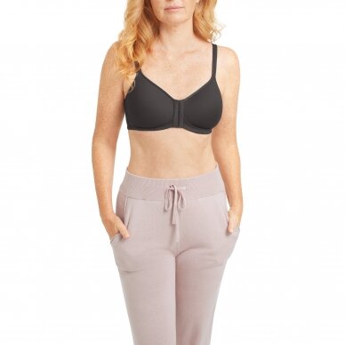 Mara Non-wired Front Closure Padded Bra - Dark Grey Mara Non-wired Front Closure Padded Bra - Dark Grey