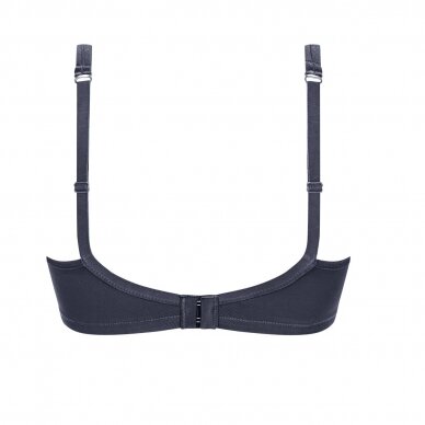Mara Non-wired Front Closure Padded Bra - Dark Grey 3 Mara Non-wired Front Closure Padded Bra - Dark Grey 3
