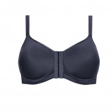 Mara Non-wired Front Closure Padded Bra - Dark Grey 2 Mara Non-wired Front Closure Padded Bra - Dark Grey 2