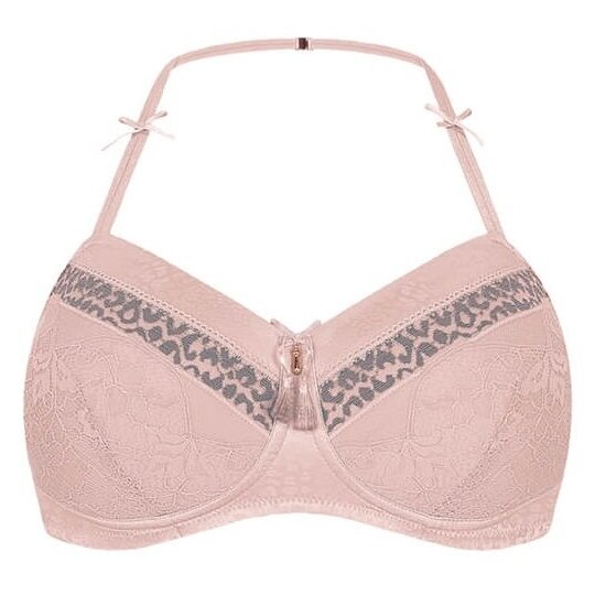 Cherish Padded Wire-Free Bra - Dreamy Pink/Light Grey 5