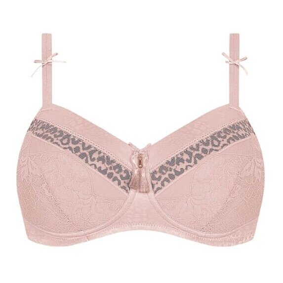 Cherish Padded Wire-Free Bra - Dreamy Pink/Light Grey 6 Cherish Padded Wire-Free Bra - Dreamy Pink/Light Grey 6