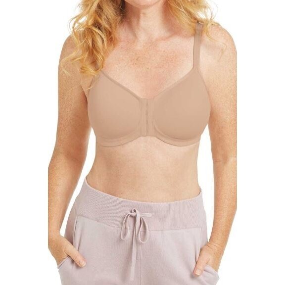 Mara Non-wired Front Closure Padded Bra - Light Sand Mara Non-wired Front Closure Padded Bra - Light Sand