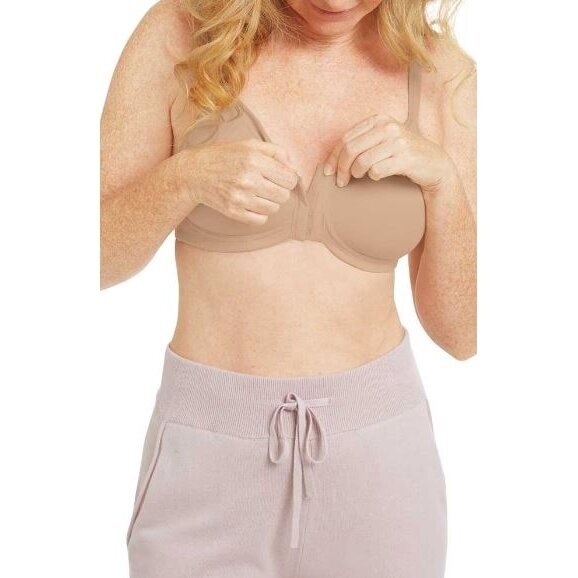 Mara Non-wired Front Closure Padded Bra - Light Sand 1 Mara Non-wired Front Closure Padded Bra - Light Sand 1
