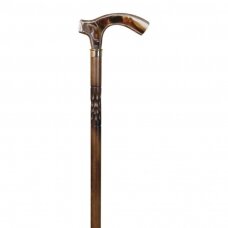 Medinė lazdelė su marmuro imitacijos rankena