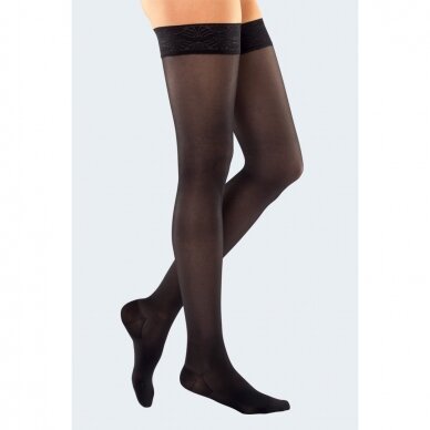MEDI mj-1 metropole profilaktinės kompresinės kojinės iki kirkšnies, juodos MEDI mj-1 metropole profilaktinės kompresinės kojinės iki kirkšnies, juodos