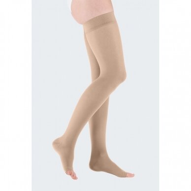 Compression socks Mediven Elegance thigh-length stocking with open toes 4