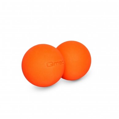 Qmed Lacrosse oranžinis dvigubas kamuoliukas masažui