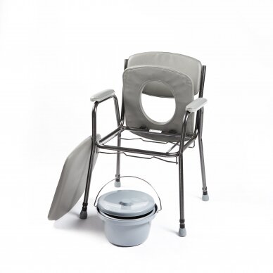 Tualeto kėdė su paminkštinta sėdyne 1