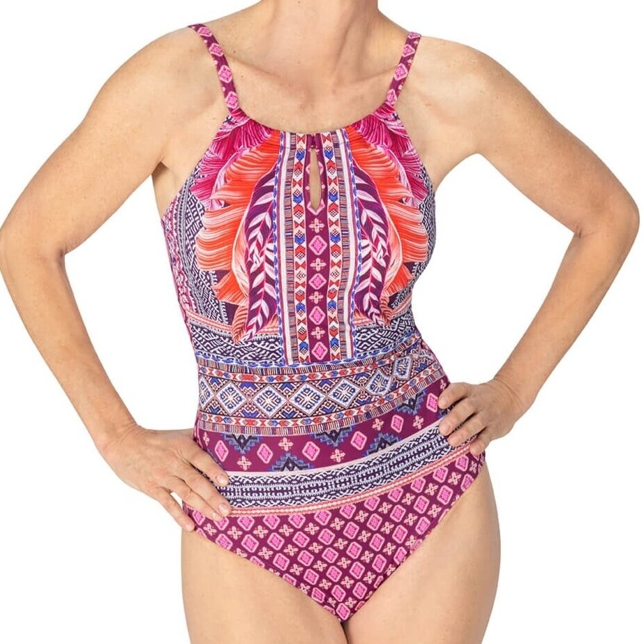Vientisas maudymosi kostiumėlis Boho Vibes, margas 2 Vientisas maudymosi kostiumėlis Boho Vibes, margas 2